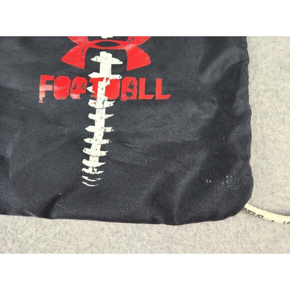 Under‎ Armour Canvas Drawstring Backpack Bag Football Black Practice Equipment - Picture 3 of 11